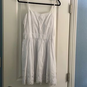 Lace bottom spaghetti strap dress